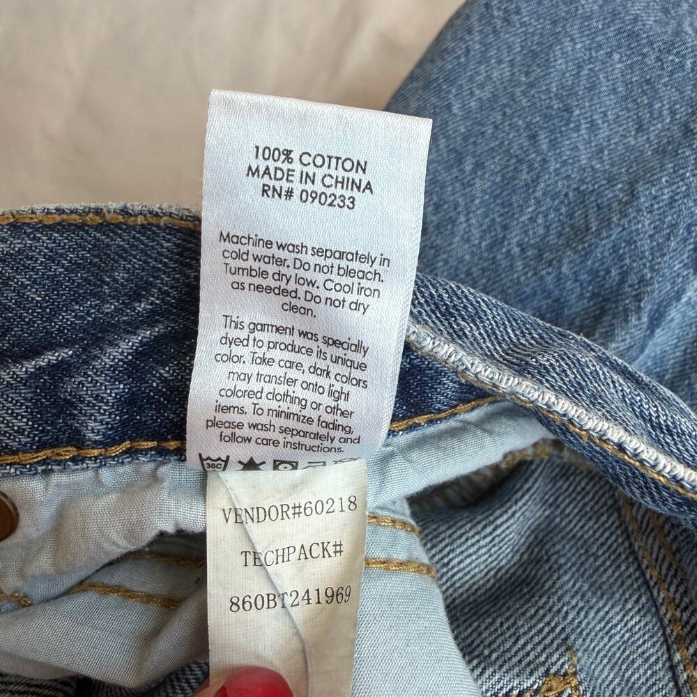 PacSun Lena Super Baggy Jeans Women's Size 25 Blue Wide Leg 100% Cotton Denim - Picture 6 of 14